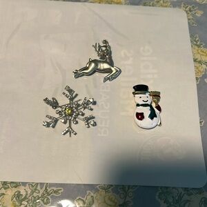 Winter themed brooches (set of 3)